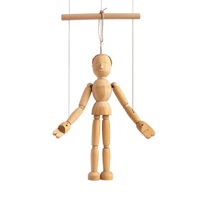 ZOVD Handcrafted Wooden Marionette String Puppet for Classic Theater Play