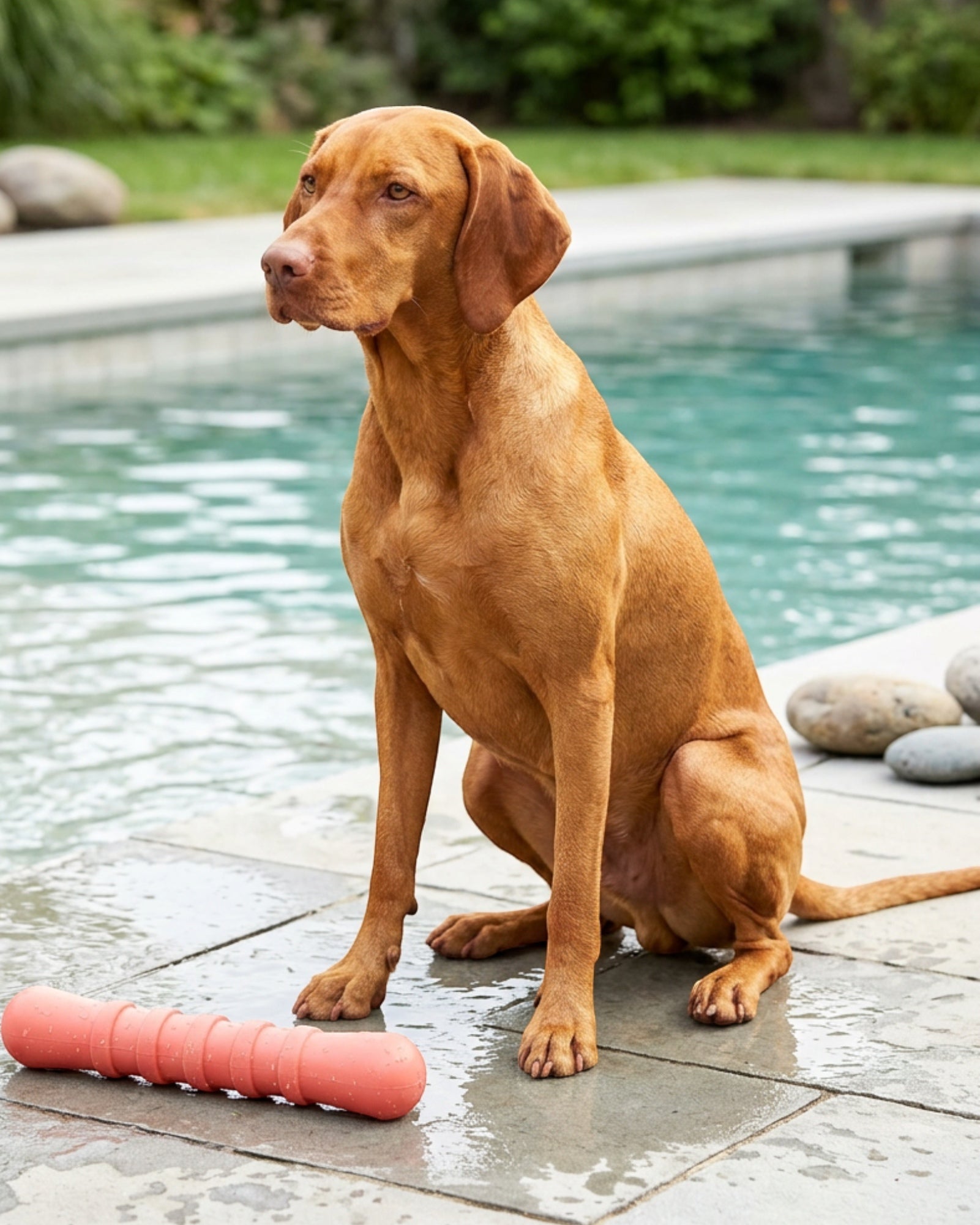 Zovd RippleGrip Floating Dog Fetch Stick Coral 28 cm